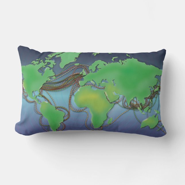 Kommunikationstrådar under havet lumbarkudde (Framsida)