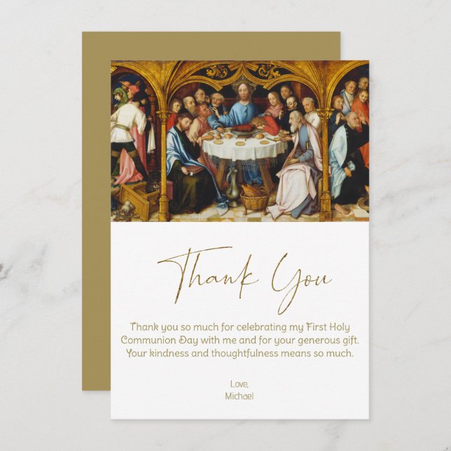 Kommunisiens första Tack Jesus vid senaste leveran (Fram/baksida)