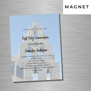 Kommunisiska anpassningsbarnas första fotokyrklyx magnetisk inbjudningskort