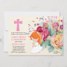 Kommunisiska Inbjudningskort blommor i första Heli