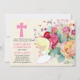 Kommunisiska Inbjudningskort blommor i första Heli