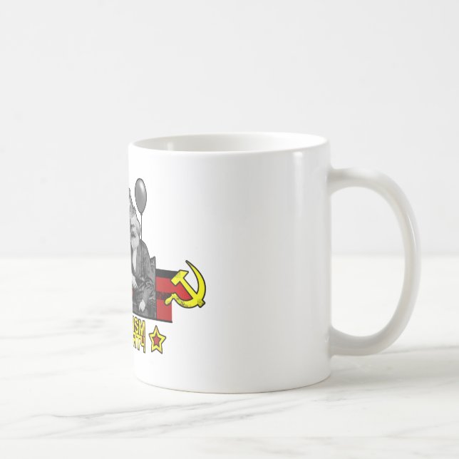 Kommunism är det ett party kaffemugg (Höger)