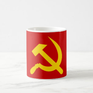 Kommunism bultar och skäran kaffemugg