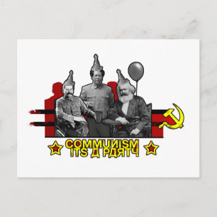 Kommunism Det är en Party Vykort