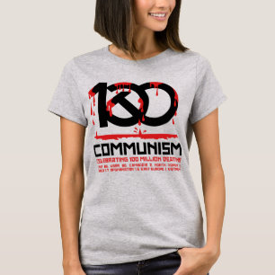 Kommunism, firar 100 miljoner dödsfall t shirt