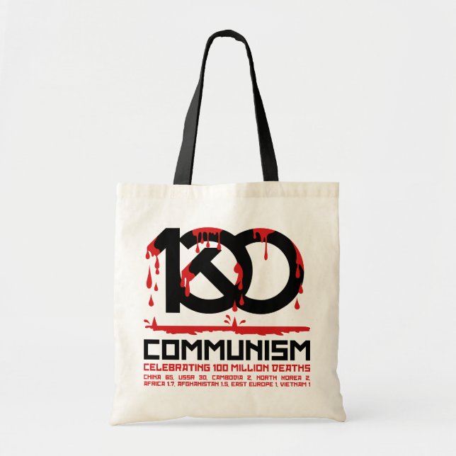 Kommunism, firar 100 miljoner dödsfall tygkasse (Framsidan)