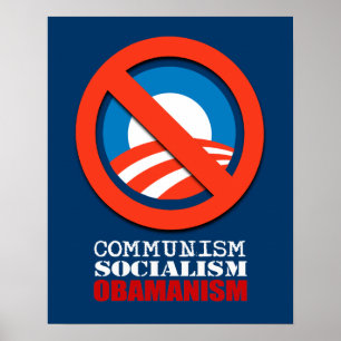 KOMMUNISM SOCIALISM, OBAMANISM POSTER