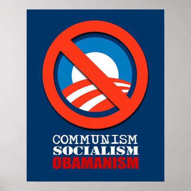 KOMMUNISM, SOCIALISM, OBAMANISM POSTER (Framsidan)
