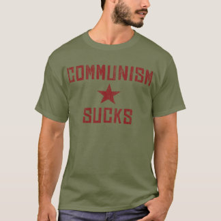 Kommunism suger - Amerika först Anti-Kommunistisk T-shirt