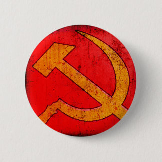 Kommunism USSR bultar, och skäran knäppas Knapp