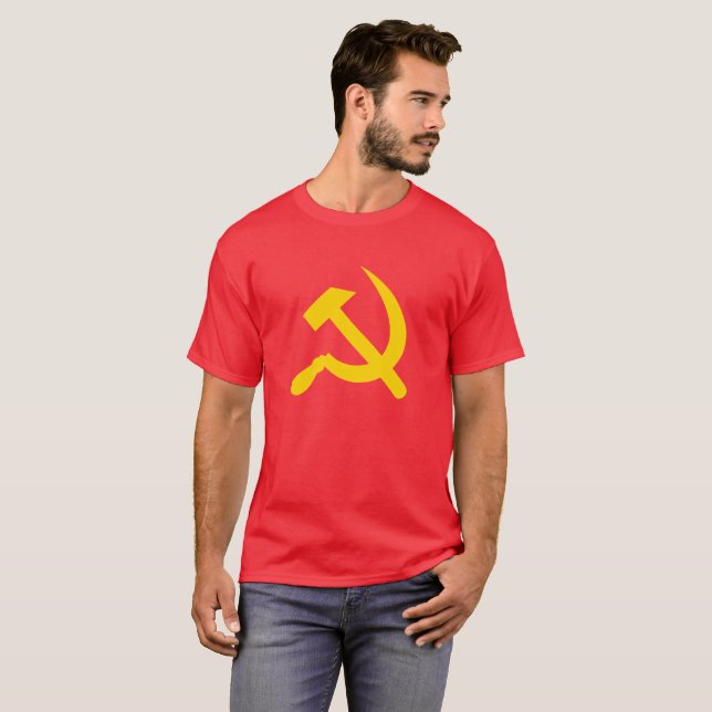 Kommunismen hämmar och avskyr t shirt (Hel framsida)