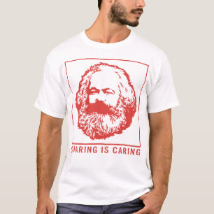 Kommunismen Shirt, Sharing Caring Karl Marx T Shirt