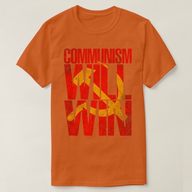 Kommunismen vinner 1 t shirt (Design framsida)