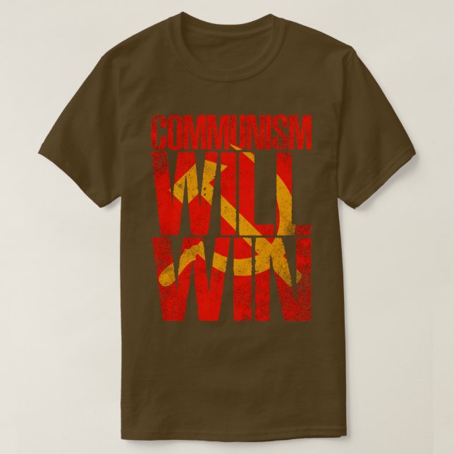 Kommunismen vinner 1 t shirt (Design framsida)