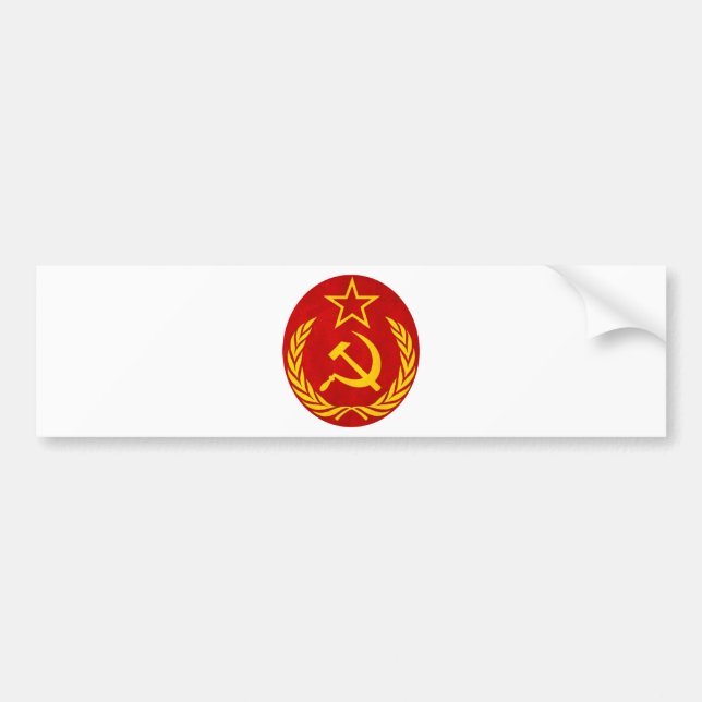 kommunismrysssymbol bildekal (Framsidan)
