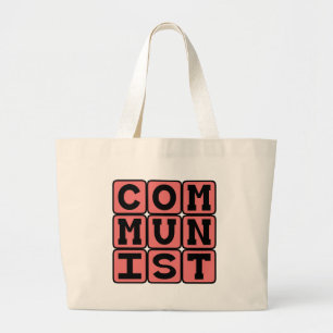 Kommunist, utövare av kommunism jumbo tygkasse