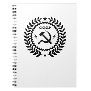 Kommunisten CCCP bultar skäraemblem Anteckningsbok