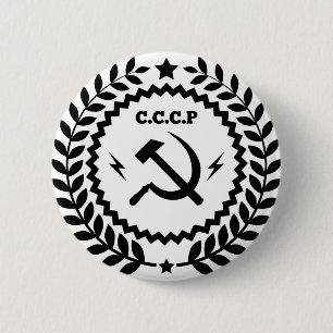 Kommunisten CCCP bultar skäraemblem Knapp