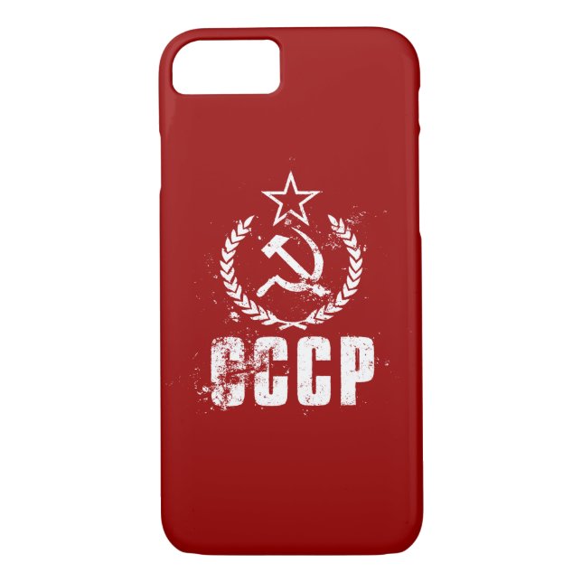 Kommunisten CCCP bultar skäravitiPhone 8/7 Case-Mate iPhone Skal (Baksida)