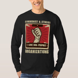 Kommunistisk Ateist Jag Älskar Icke Profet Organis T Shirt