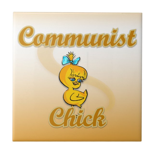 Kommunistisk Chick Kakelplatta (Framsidan)