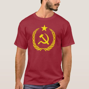 Kommunistisk flagga för T-tröjakalla kriget T-shirt
