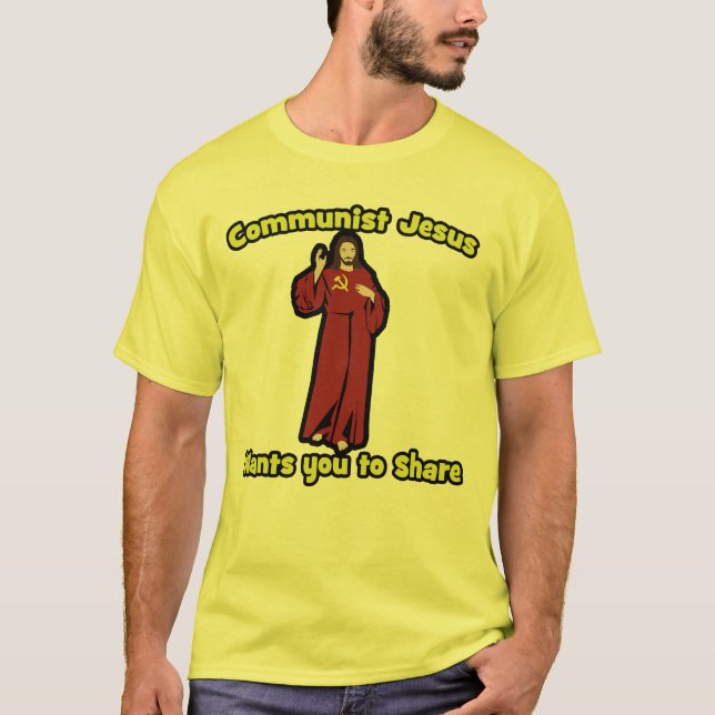 Kommunistisk Jesus T-shirt (Framsida)