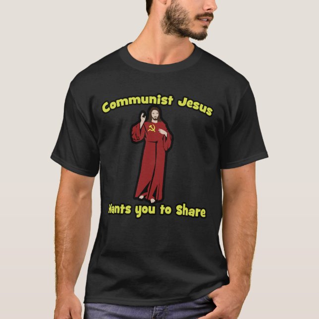 Kommunistisk Jesus T-shirt (Framsida)