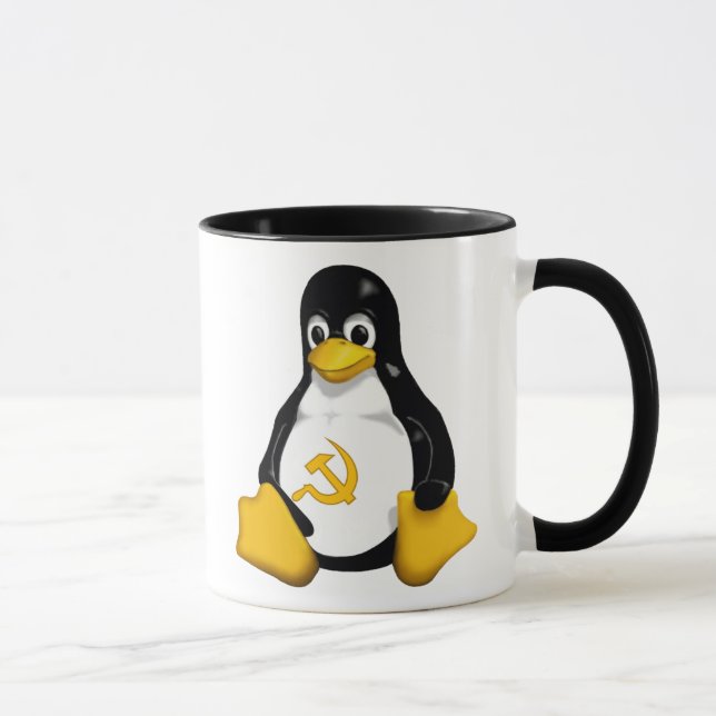 Kommunistisk kaffemugg för pingvin (Linux) (Höger)