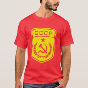 Kommunistisk manar för CCCP-Emblem grundläggande T Shirt