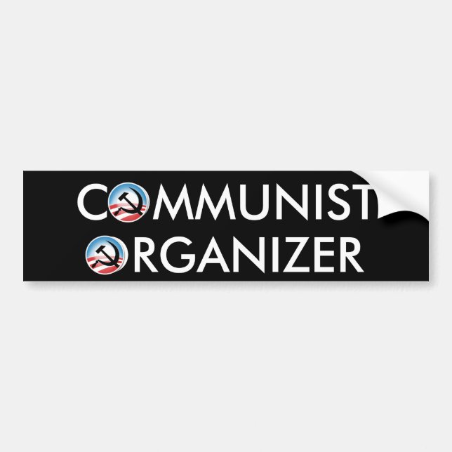 Kommunistisk organisatör bildekal (Framsidan)
