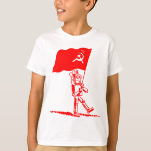 Kommunistisk robot t-shirt