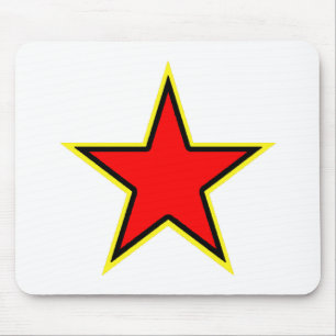 Kommunistisk röd stjärna musmatta