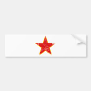 Kommunistisk röd stjärnavintage bildekal