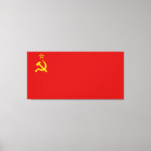 Kommunistisk Ryssland flagga USSR Canvastryck