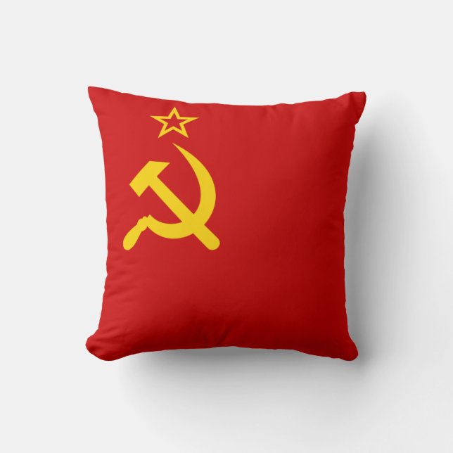 Kommunistisk Ryssland flagga USSR Kudde (Framsida)