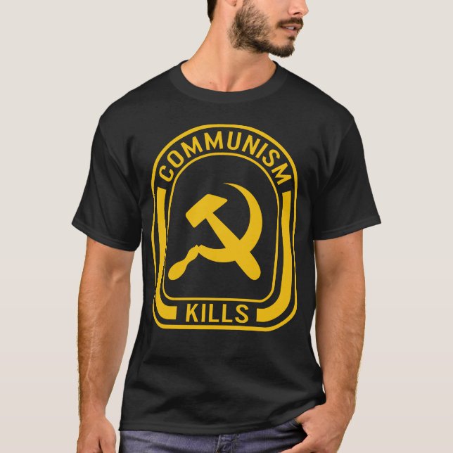 Kommunistisk shirt, kommunistisk Döda Tee, arbetar T Shirt (Framsida)