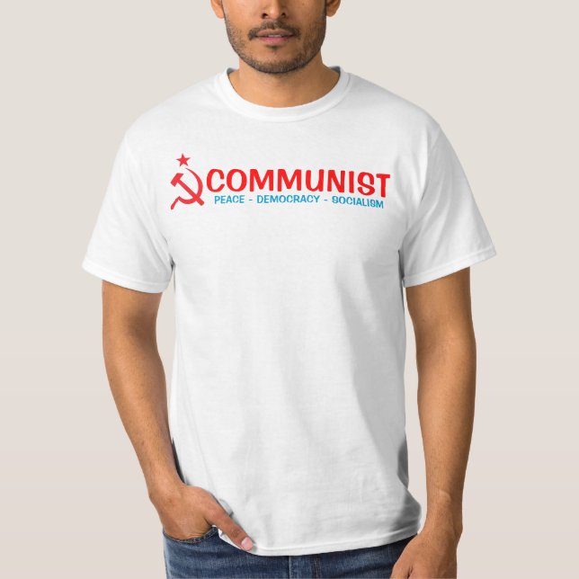 Kommunistisk skjorta tee shirt (Framsida)