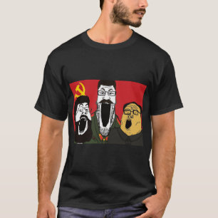 kommunistisk soyjak trio t shirt