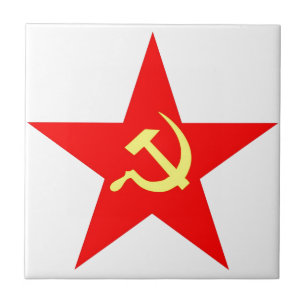 Kommunistisk stjärna kakelplatta