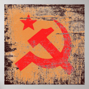 Kommunistisk symbol poster
