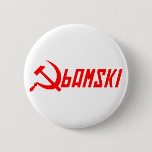 Kommunistiska Obama Knapp