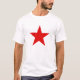 Kommunistiska röda stjärnamanar t-skjorta tee shirt (Framsida)