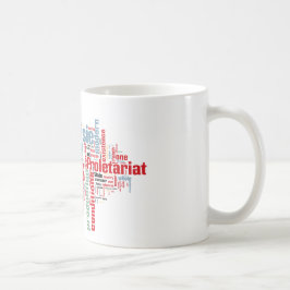 Kommunistiskt Manifestoordmoln Kaffemugg