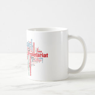 Kommunistiskt Manifestoordmoln Kaffemugg