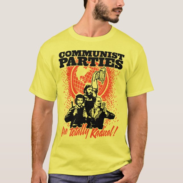 KommunistpartiT-tröja Tee (Framsida)