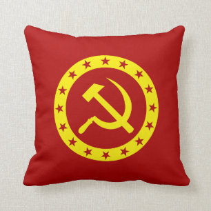 Kommunistsymbol hammaren och skäran kudde