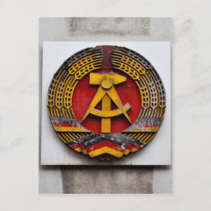Kommunistsymbolen Hammer och Sickle Vykort
