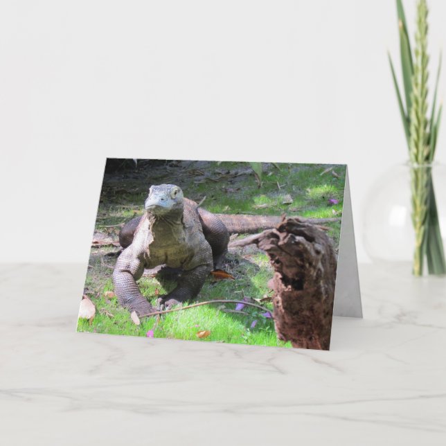 Komodo Dragon (0606) - gratulationskort Kort (Framsida)