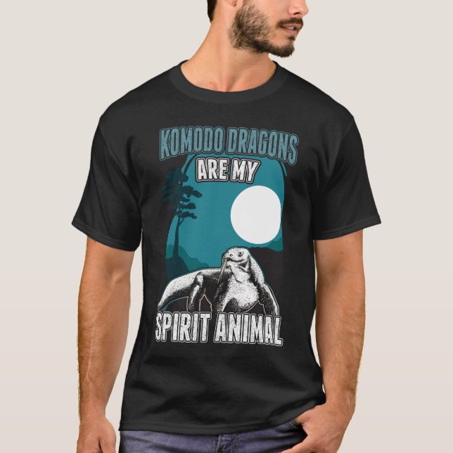Komodo Dragon are my spirit animals Komodowaran T Shirt (Framsida)